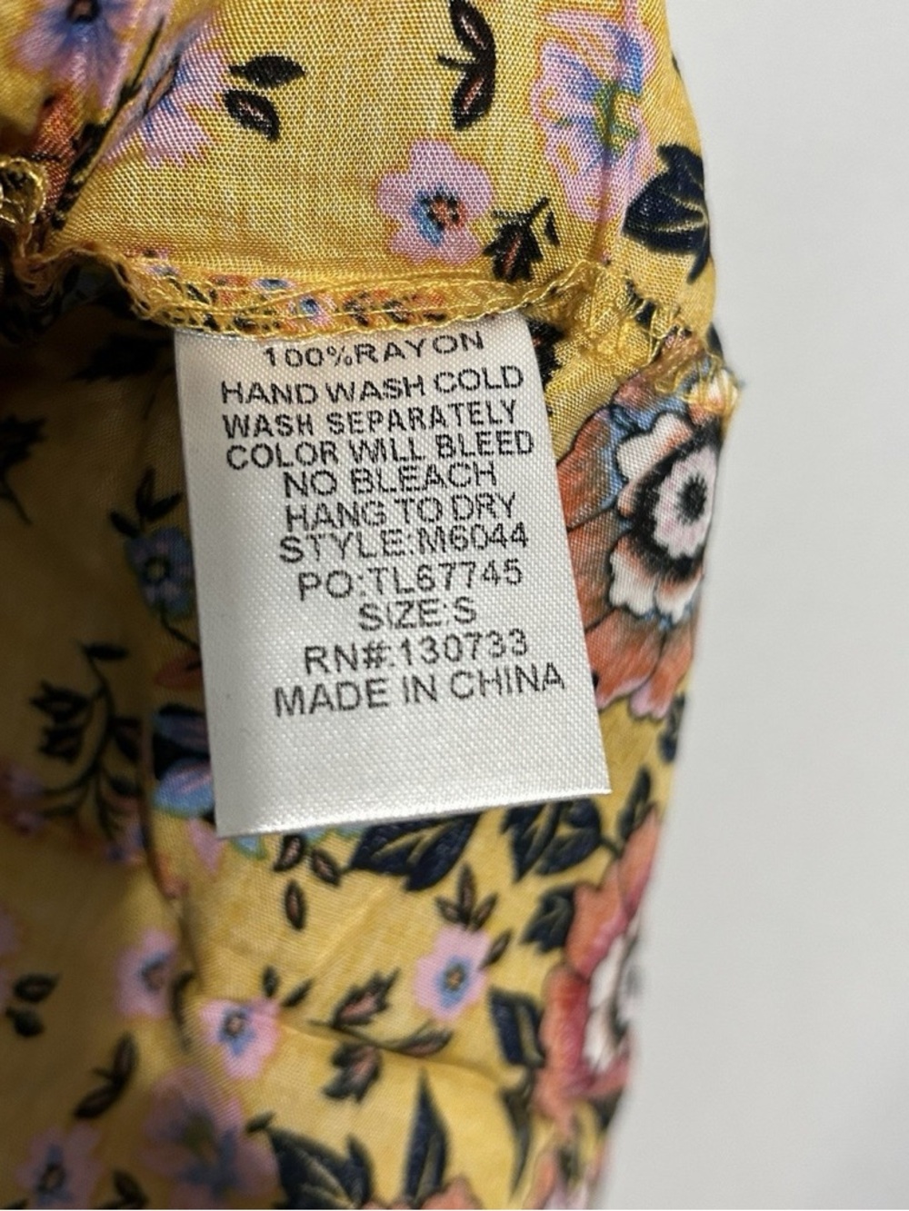 Boho Floral Ruffle Off Shoulder Romper Mustard Festival Cottagecore Small Umgee - Picture 8 of 8
